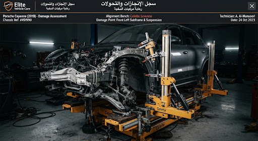 قبل — بورش — ميزان المحور